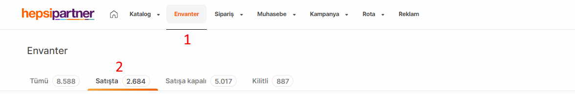 Hızlı Başlangıç - Hepsiburada Merchant Center Ekranı